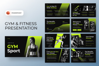 Modern Gym & Fitness PowerPoint Template